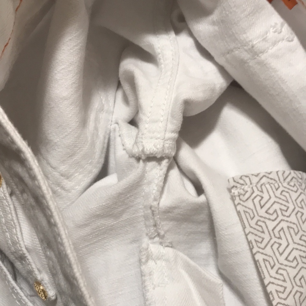 Tory Burch Classic Boot White Jeans 25 (E1) - Picture 15 of 16